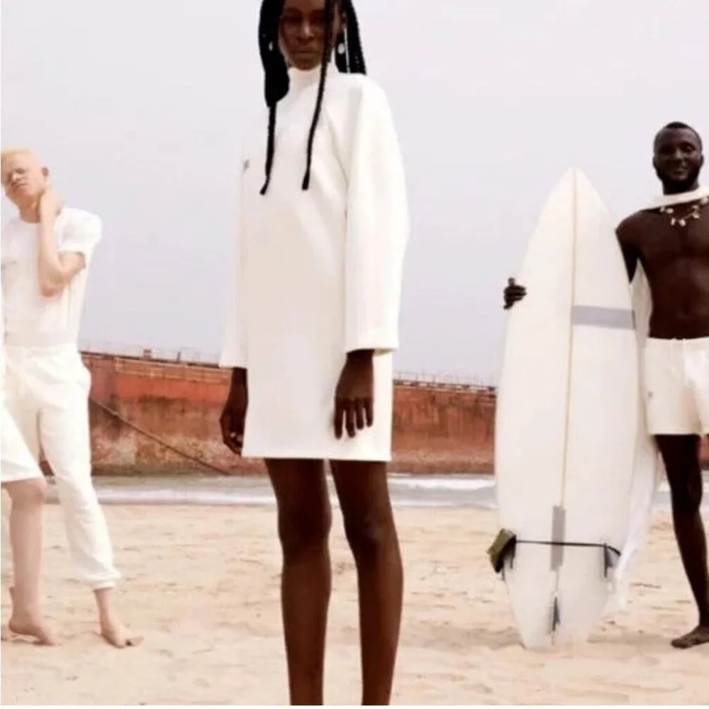 Pangaia X Air Ink Limited Capsule White Heavyweight Sweatshirt Dress size M